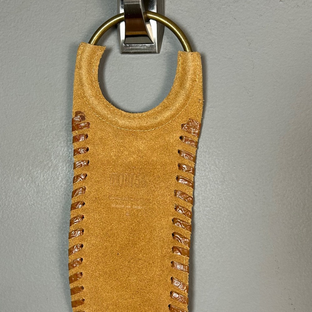 Motif 56 Corset Belt Small Tan Brown Embossed Leather Wide Boho Festival - Picture 10 of 12